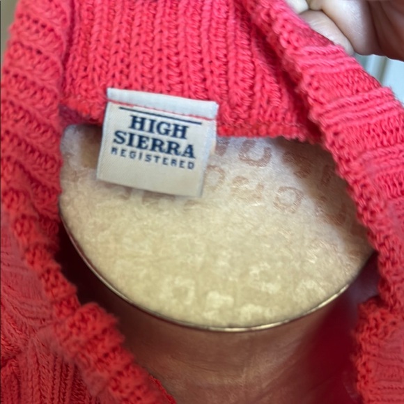 High Sierra Women’s Cotton Comfort Vibrant Coral Sleeveless Knit Top XL - Picture 5 of 9